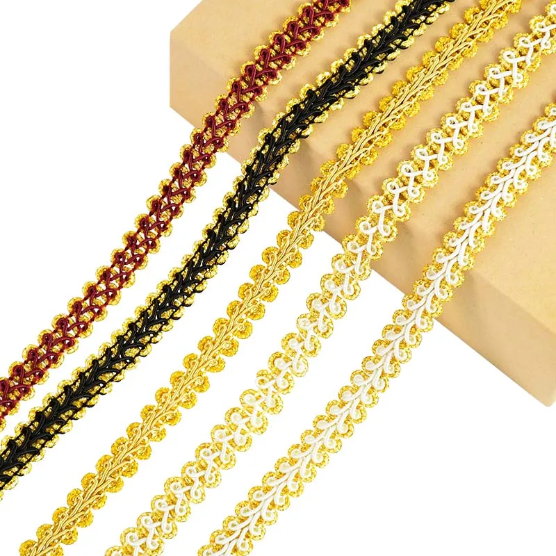 

5 Yards Centipede Braided Lace Trim Ribbon DIY Sewing Accessories Handmade Crafts Garment Clothing Decoration Curve Lace Fabrics
