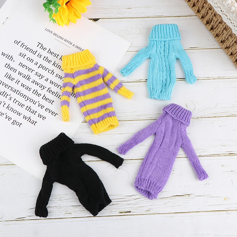 

Вязаная кукла высокого качества, разноцветный свитер, платье, топы, кукла, зимняя одежда, кукла, аксессуары для куклы 11,5-12 дюймов, кукла