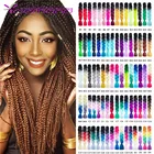 Y Demand волосы для африканских косичек, 24 дюйма, синтетические канекалоновые волосы для наращивания, Омбре, плетеные волосы, плетеные крючком волосы