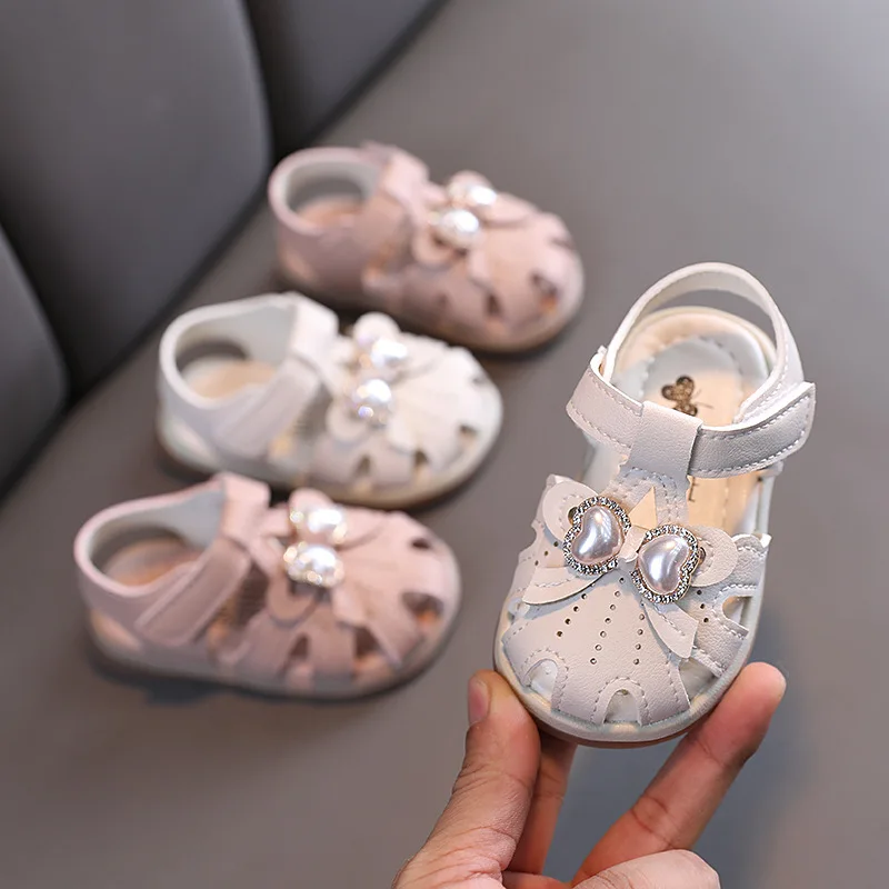 

2021 Summer New Korean Fashion Girls Sandals For Girls Babies And Children Velcro Soft Bottom Toddler Sandals Girls Shoes