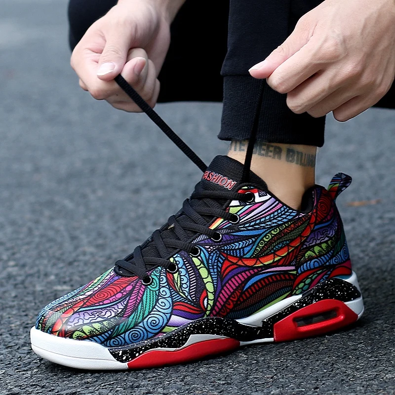 Кроссовки на воздушной подушке для мужчин и женщин Уличная обувь баскетбола со