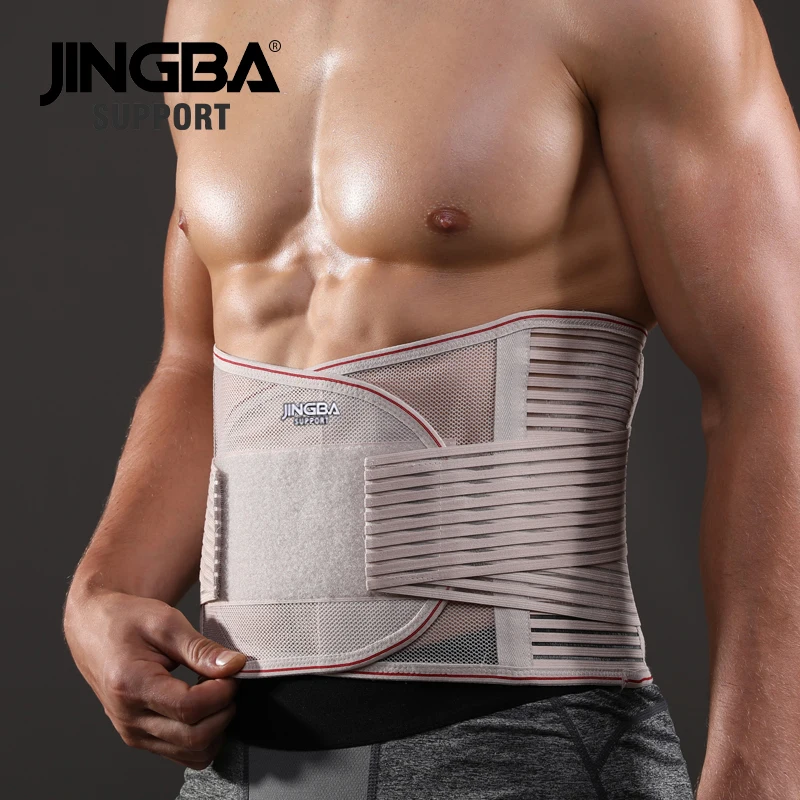 JINGBA Ортопедический Корсет для поддержки спины пояс мужчин защитный