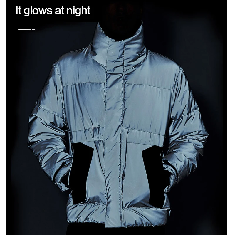 

2021 new winter men's warm down jacket high-quality jacket luminous luminous men's wear