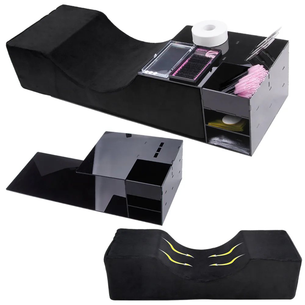 Подушка для ресниц с акриловыми подушками наращивания Подставка Мягкая