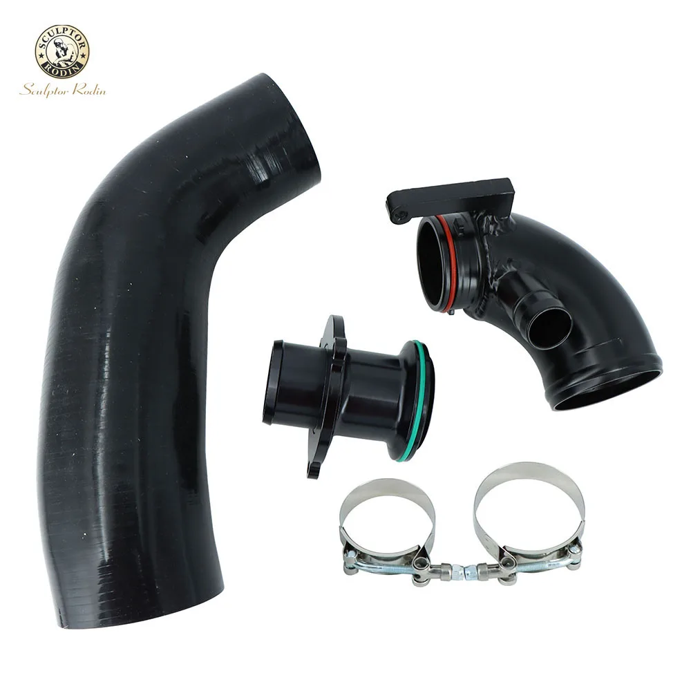 

Silicone Intake Hose Pipe Turbo Inlet Elbow Muffler Delete For VW Golf MK7 R Audi 2015+ V8 MK3 A3 S3 TT ea888 3gen engine