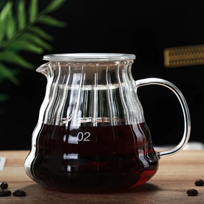 

Pour Over Coffee Dripper Brew Heat Resistant High Borosilicate Glass Coffee Make