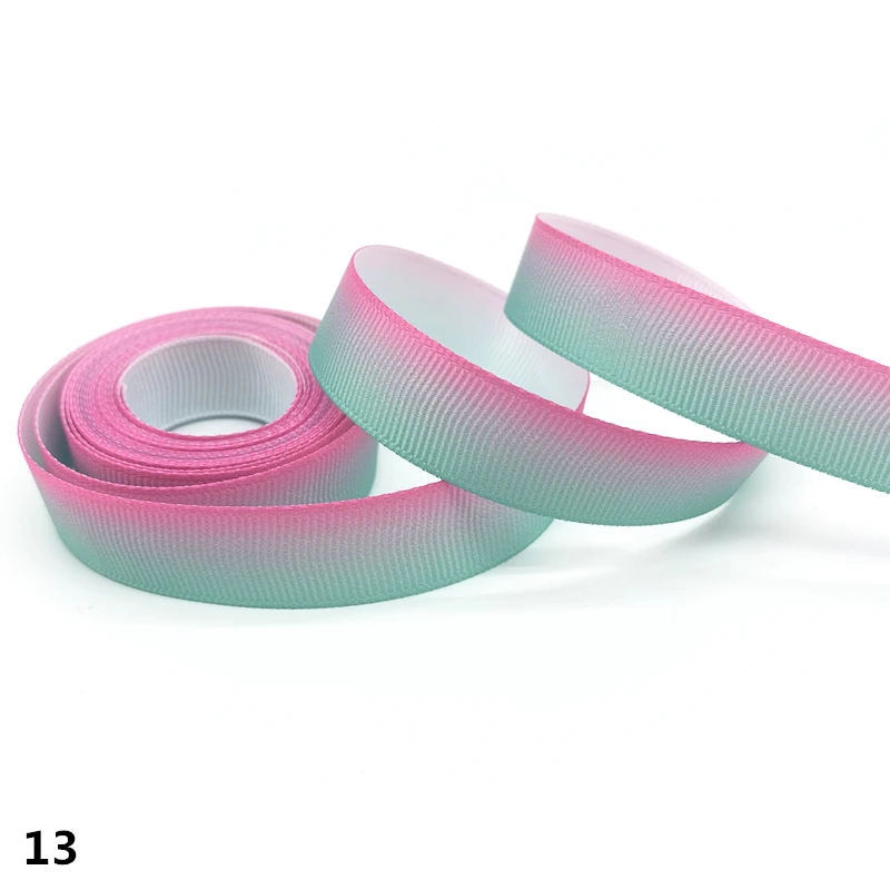 3 ярда 15 мм градиентная Радужная корсажная лента для украшения свадебной