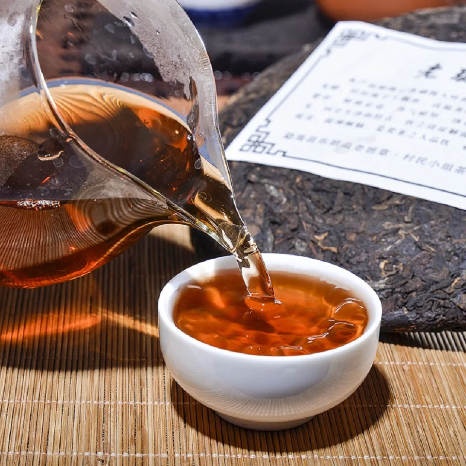 Сделано в 2008 году Yr Ripe Pu-erh чай 357 г Китайский Юньнань здоровый для похудения