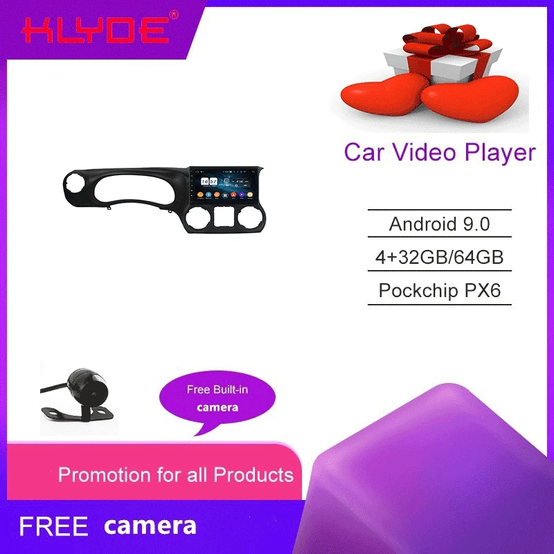 Автомобильный DVD плеер KLYDE Android 10 0 с GPS навигацией автомобильный стерео