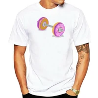 donuts barbell cool printed t shirt tee top great gift present cool tshirt fashion cool tee shirt