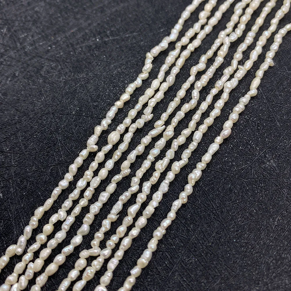 

Natural Freshwater Pearl Rice Bead White DIY Jewelry Making Necklace Bracelet Earrings Accessories Bead Pendant Charm Designer