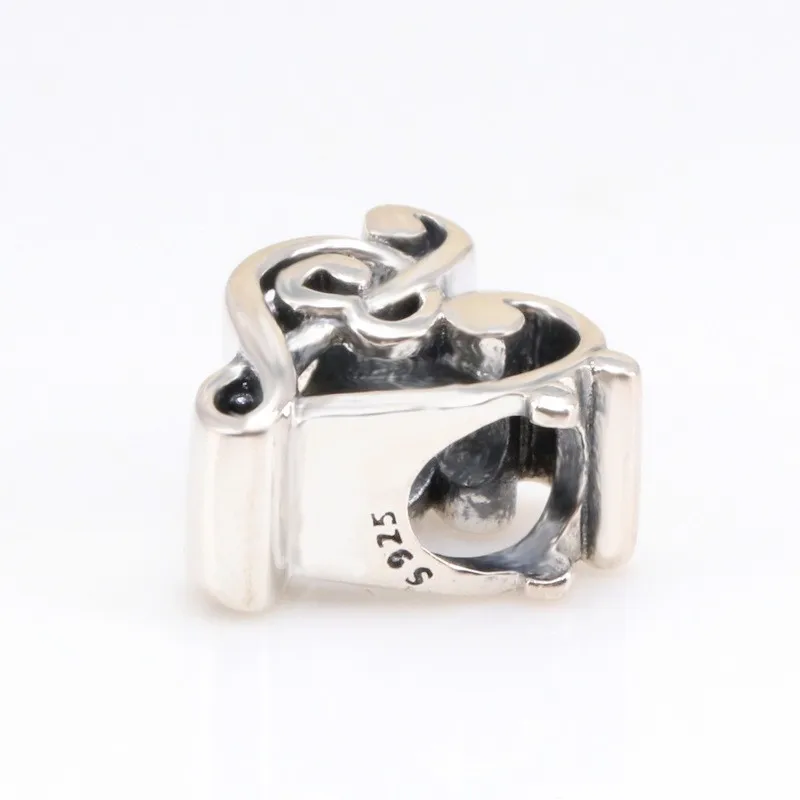 

Original 925 Sterling Silver Bead Hollow Charm Music Beads Fit Pandora Women Bracelet & Necklace Diy Jewelry