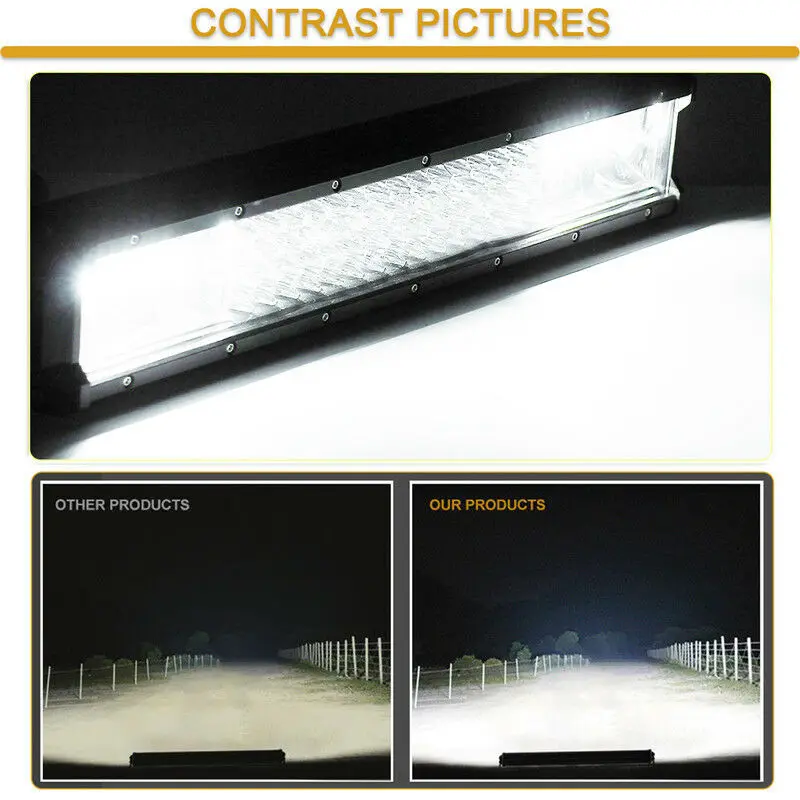 

4row 20inch Offroad LED Work Light Bar 9D Spot Flood Combo Beam Bull Bar with Harness for 4x4 Jeep ATV Truck SUV 12V 24V