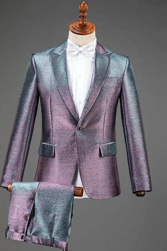 

NEW Classic Men's Tuxedo Blazers Suit Set Solid Sequin Tailcoat Tuxedo Wedding Groom Suits Cosplay Costume Party