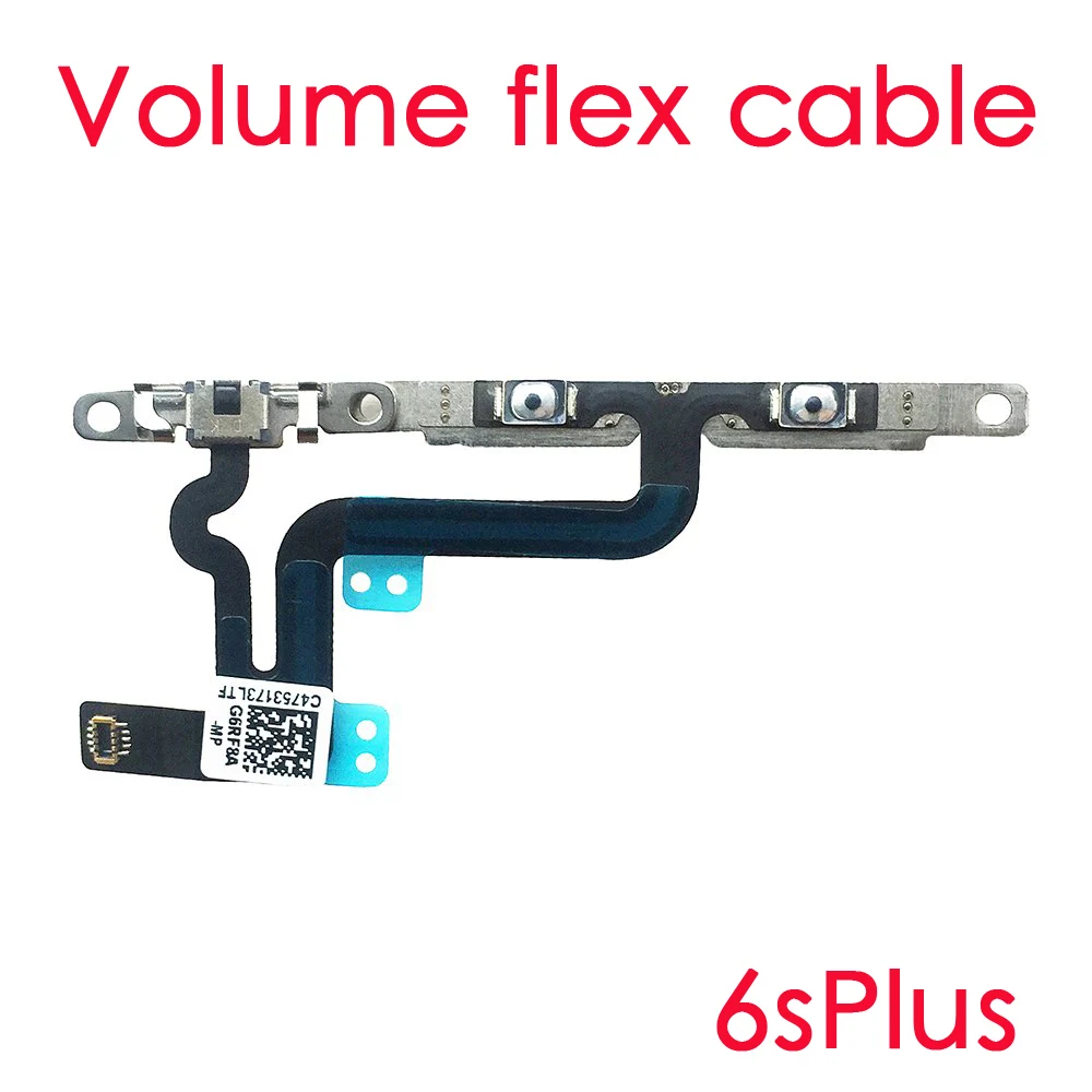

Volume Mute Adjustment And Switch Power Button Flash Light Flex Cable With Brackets For iPhone 6S 6sPlus