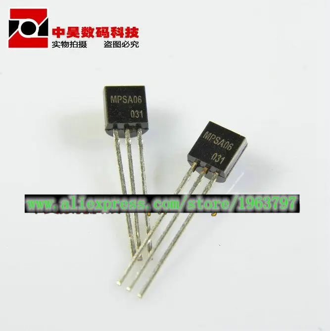 

50pcs/lot MPSA06 TO-92 In Stock