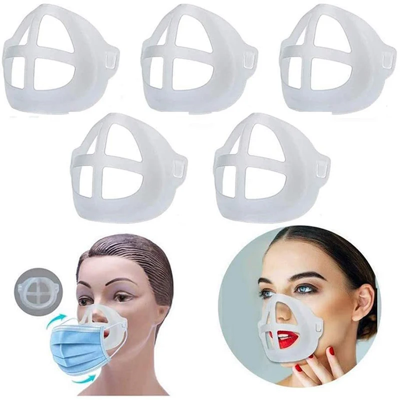 

3D Breathability Mask Bracket Protect Lipstick Lips Internal Support Holder Frame Nose Breathing Smoothly Face Mask Accessories