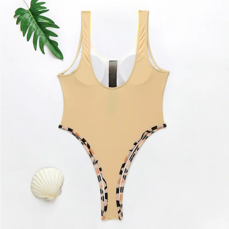 Женский летний купальный костюм bunvel с леопардовым принтом пуш-ап бразильский