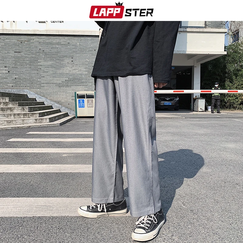 

LAPPSTER Мужские Streetwear бегуны Брюки 2019 Mens Hip Hop Black Тренировочные штаны мужчины корейской Fashions Harajuku Карманы Sweatpants 5XL