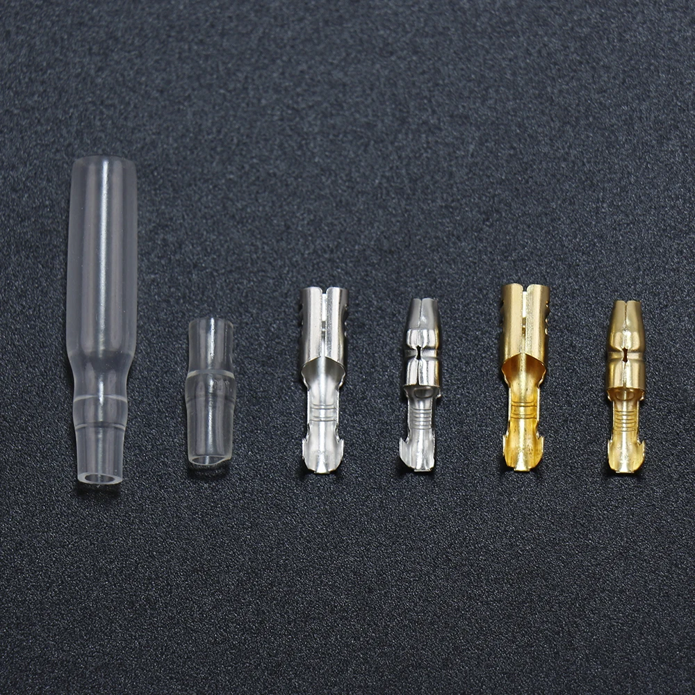 Обжимные клеммы для проводов 600/400 шт. набор гнездовых и мужских разъемов латунные