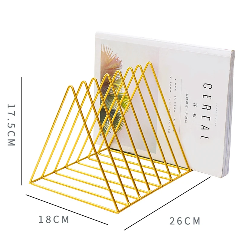 Скандинавский минималистичный креативный Железный треугольник журнал полка для