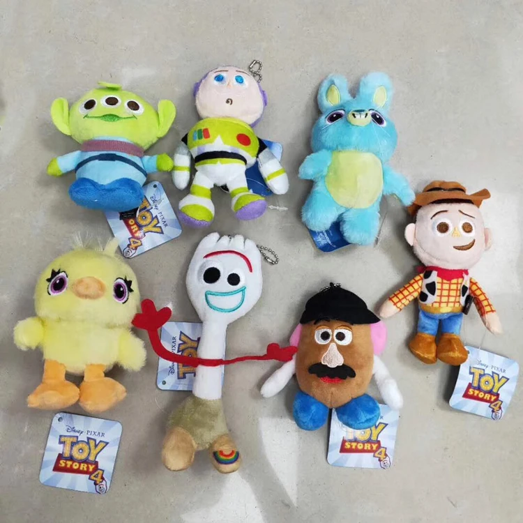 Фильм Pixar Toy Story 4 аниме Forky Bunny Woody Alien Buzz Lightyear Rex Jessie Мягкая кукла Мультяшные плюшевые игрушки Детский подарок