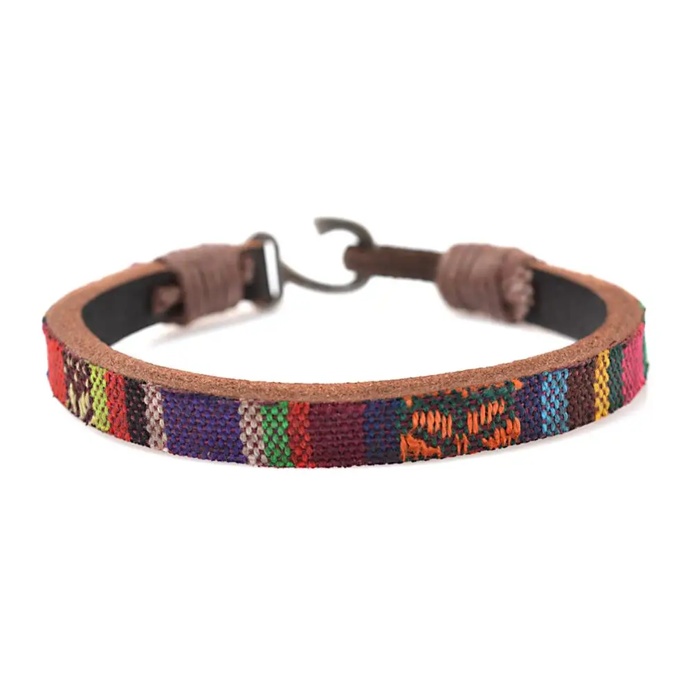 Винтажный этнический богемный плетеный браслет Kirykle ручной работы 2020 Модный