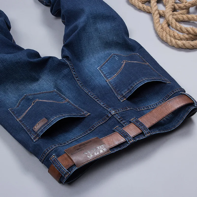 

Autumn NewMen's Plus Size Fat Pants Fashionable Men Loose Plus Fat Plus Large Stretch Denim Long Pants