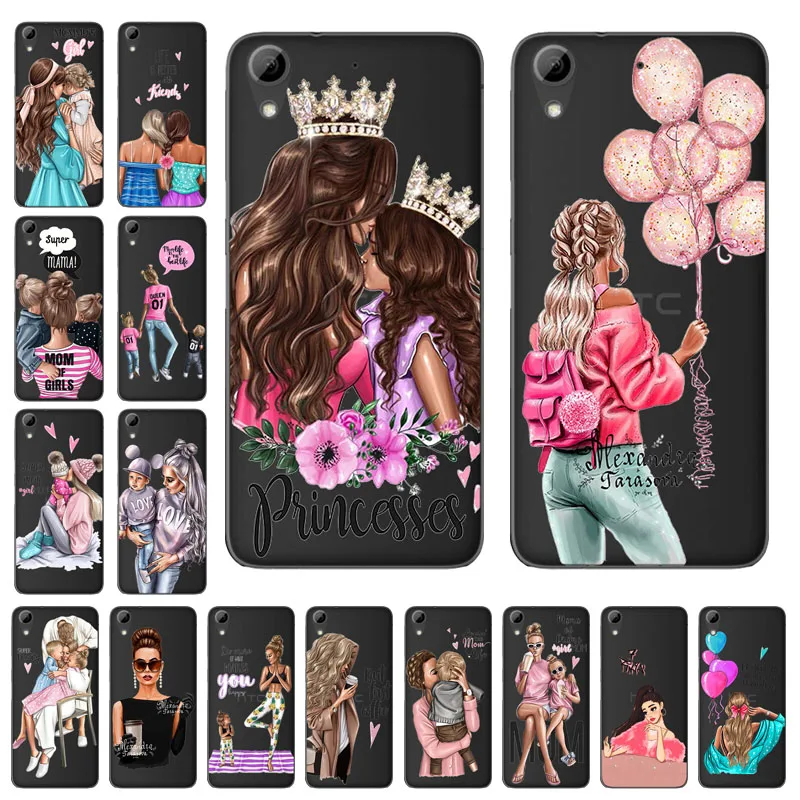 Чехол для HTC Desire 628 628G Super Mama Girl Baby окрашенный силиконовый чехол телефона 626 626G 5 0
