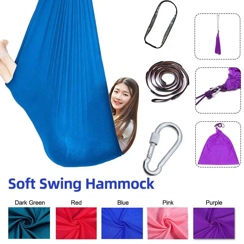 Детский хлопковый качели гамак для аутизма ADHD терапия охват до 88 фунтов детей