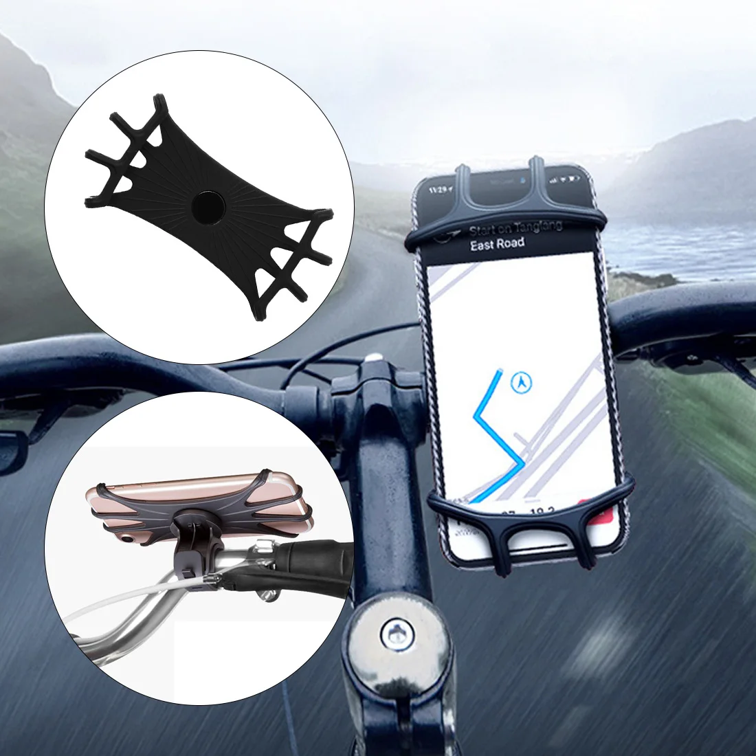 

Bike Phone Holder Bicycle Mobile Cellphone Holder Motorcycle Suporte Celular For iPhone Samsung Xiaomi Gsm Houder Fiets