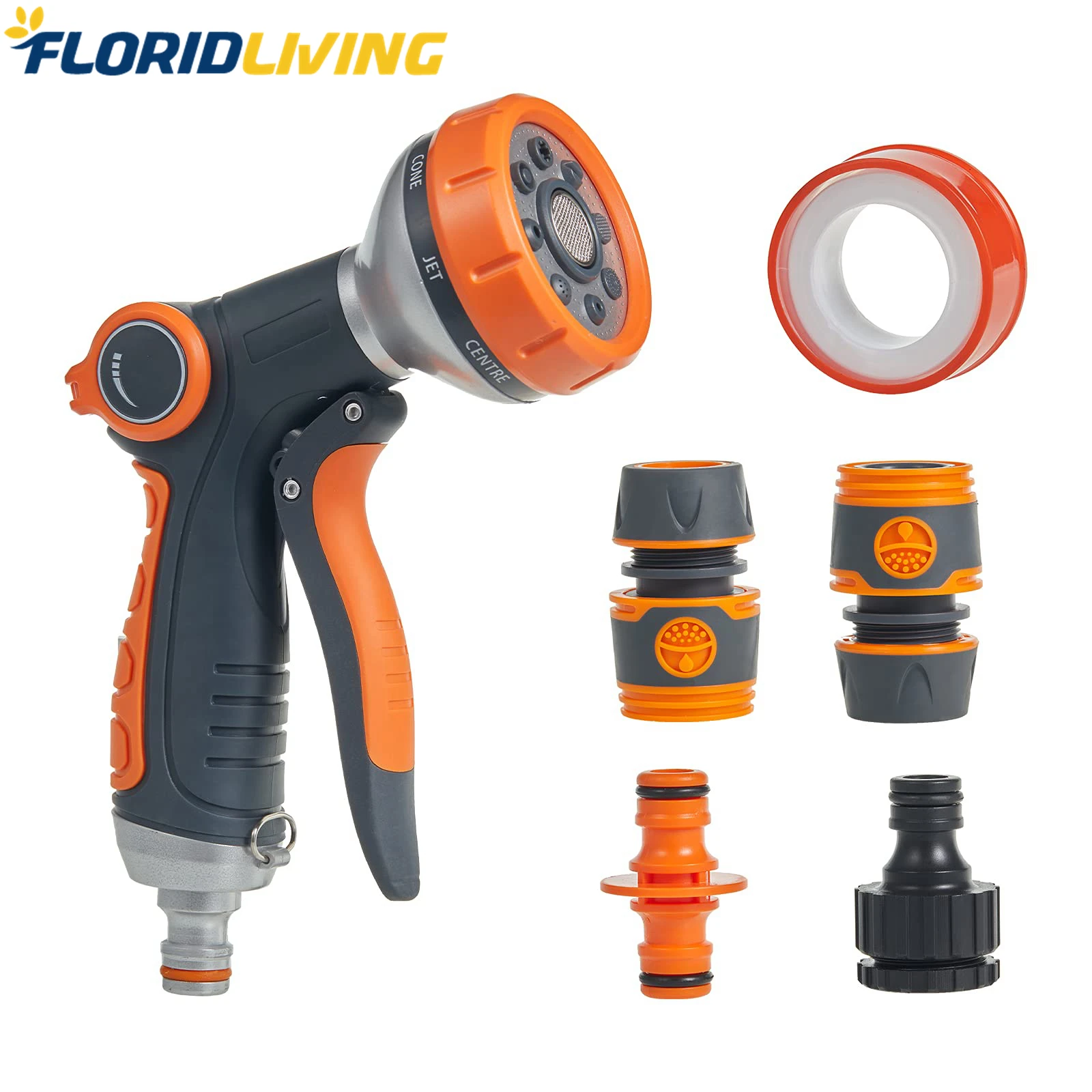 6 шт./компл. садовый водный пистолет набор 8 узор ручной высокого Давление