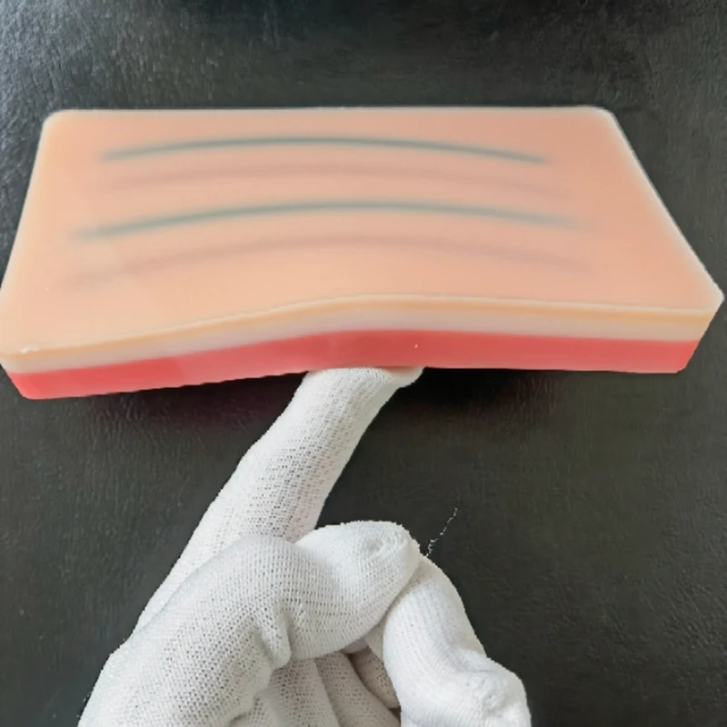 Iv Injection Training Pad Model Silicone Human Skin Suture Practice 4 Veins Imbedded | Канцтовары для офиса и дома