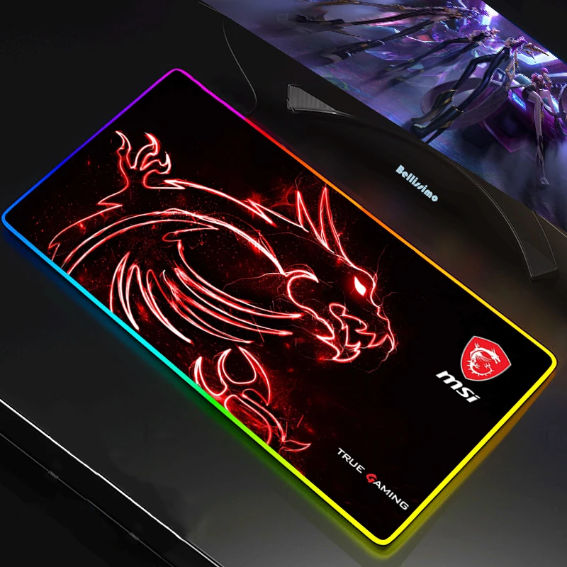 rgb светодиодный коврик для мы