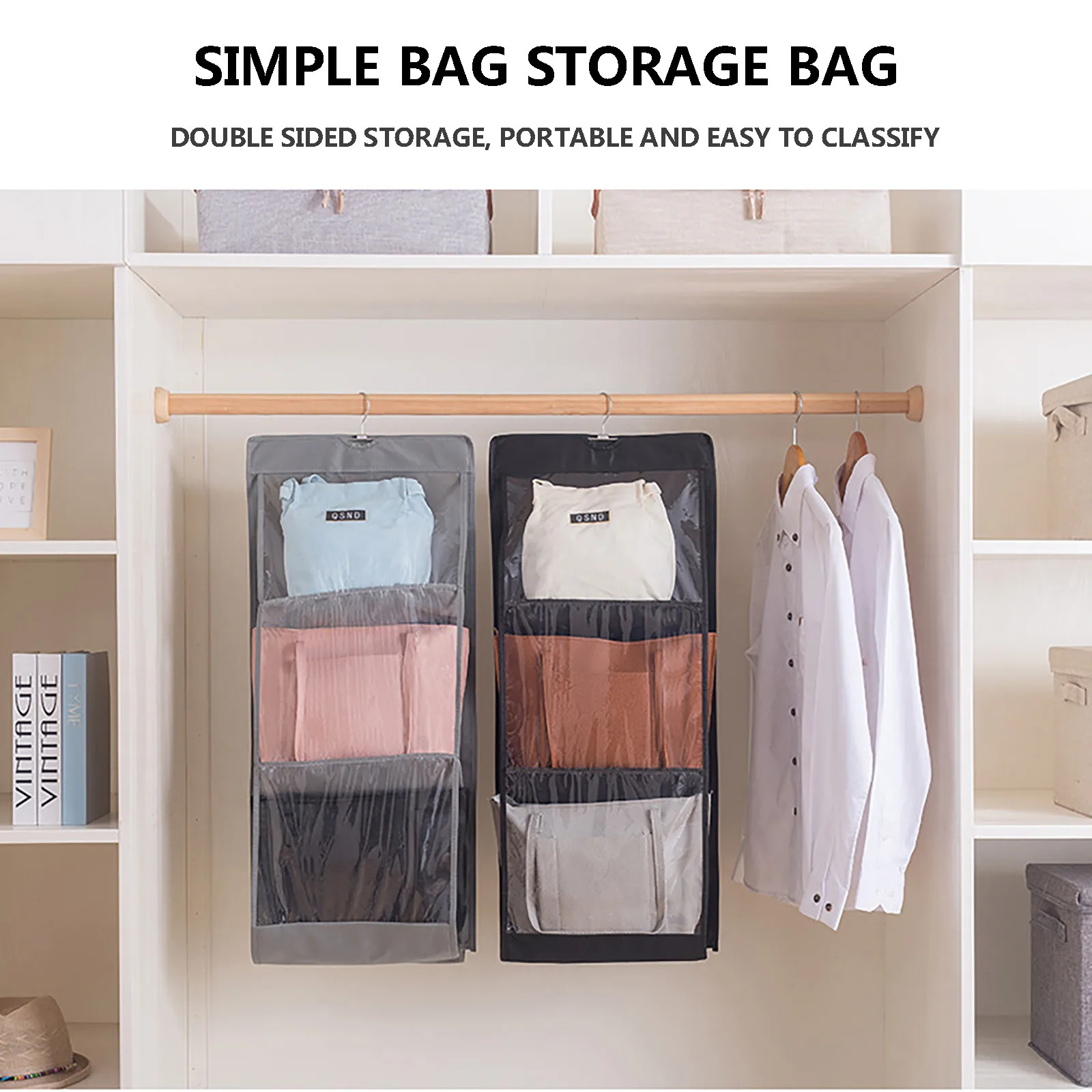 

Hanger Bag Storage Bag Underwear Hanging Bag Household Hanging Bag Artifact Breathable Bra Sundry Bag With Pocket Hanger Pouch