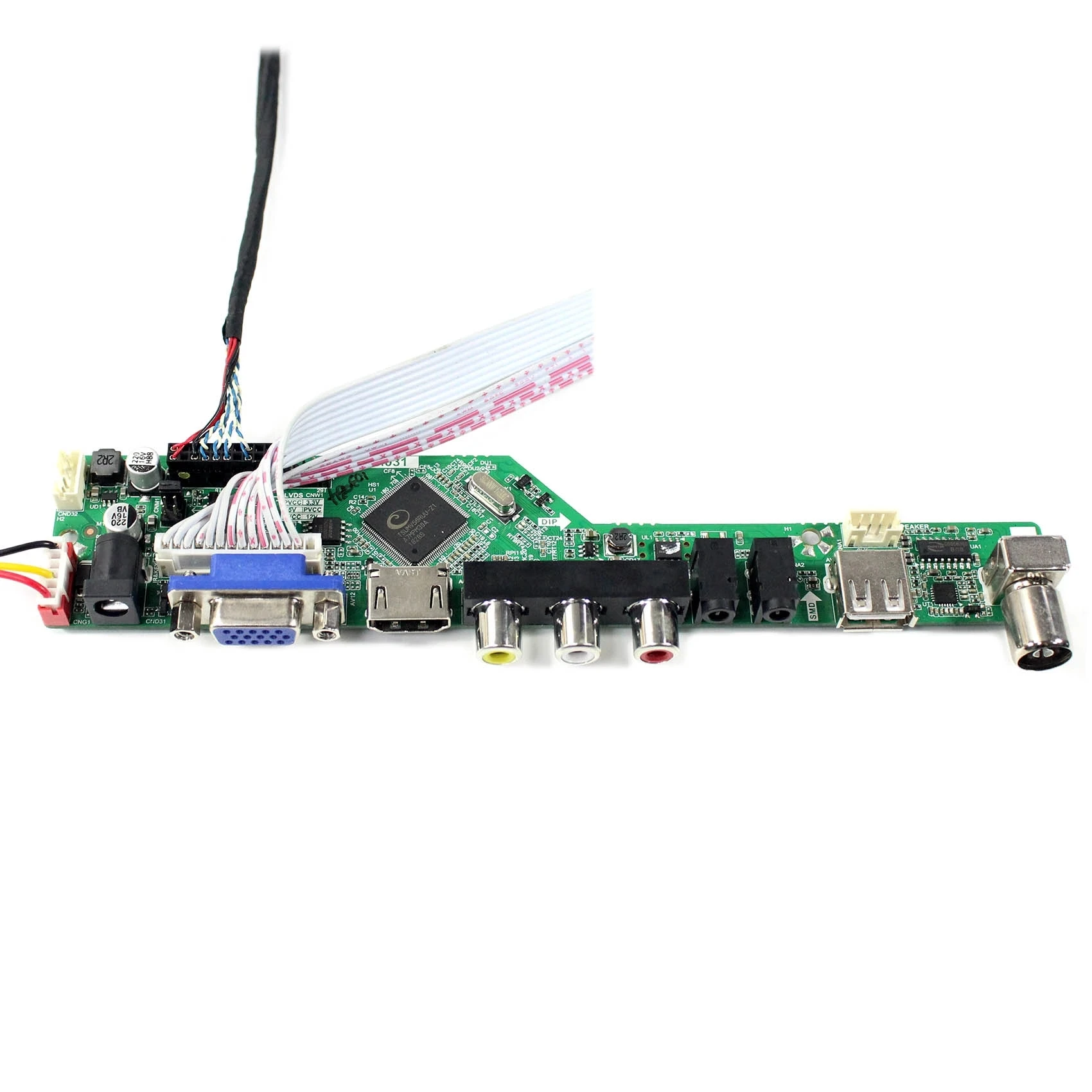 Плата драйвера контроллера ЖК-дисплея HDMI VGA AV USB RF T.V56.03 PAL NTSC с панелью 10 4 дюйма