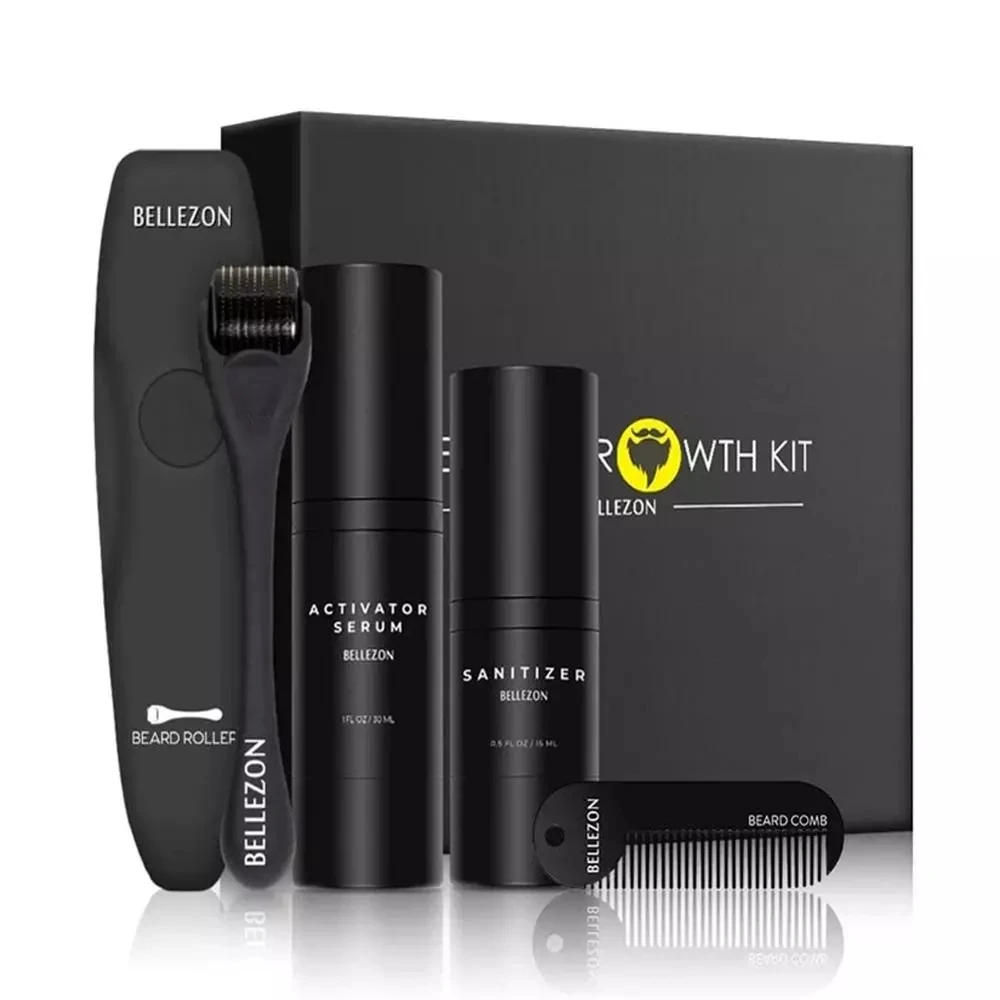 

Beard Growth Kit Hair Enhancer Thicker Oil Nourishing Leave-in Conditioner Grow Set with Comb