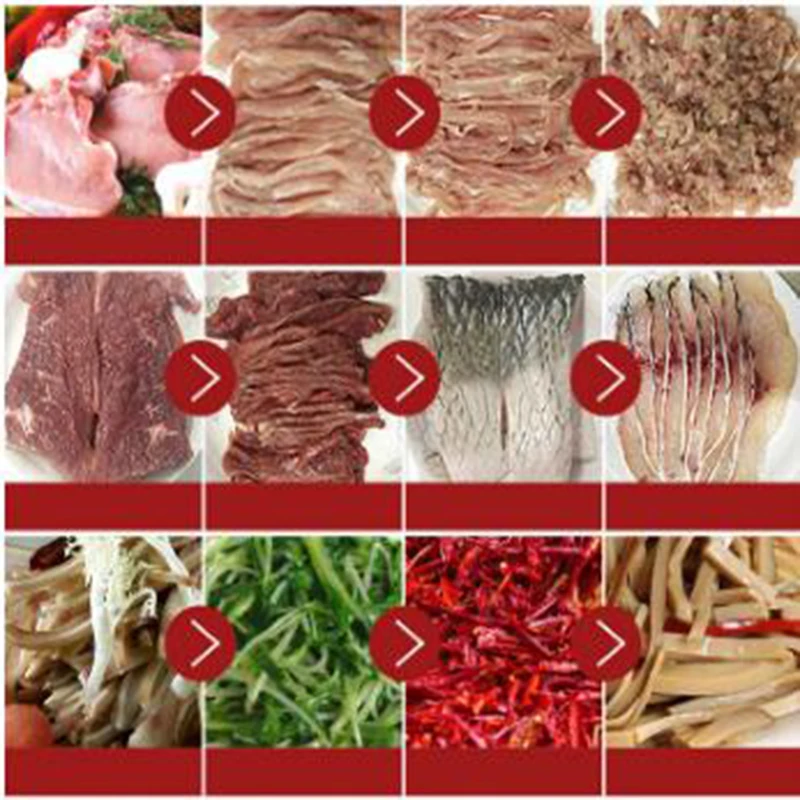 2020 Commercial Meat Slicer Grinder Stainless Steel Automatic 1500W Shredder Dicing Machine Electric Vegetable Cutte | Бытовая техника