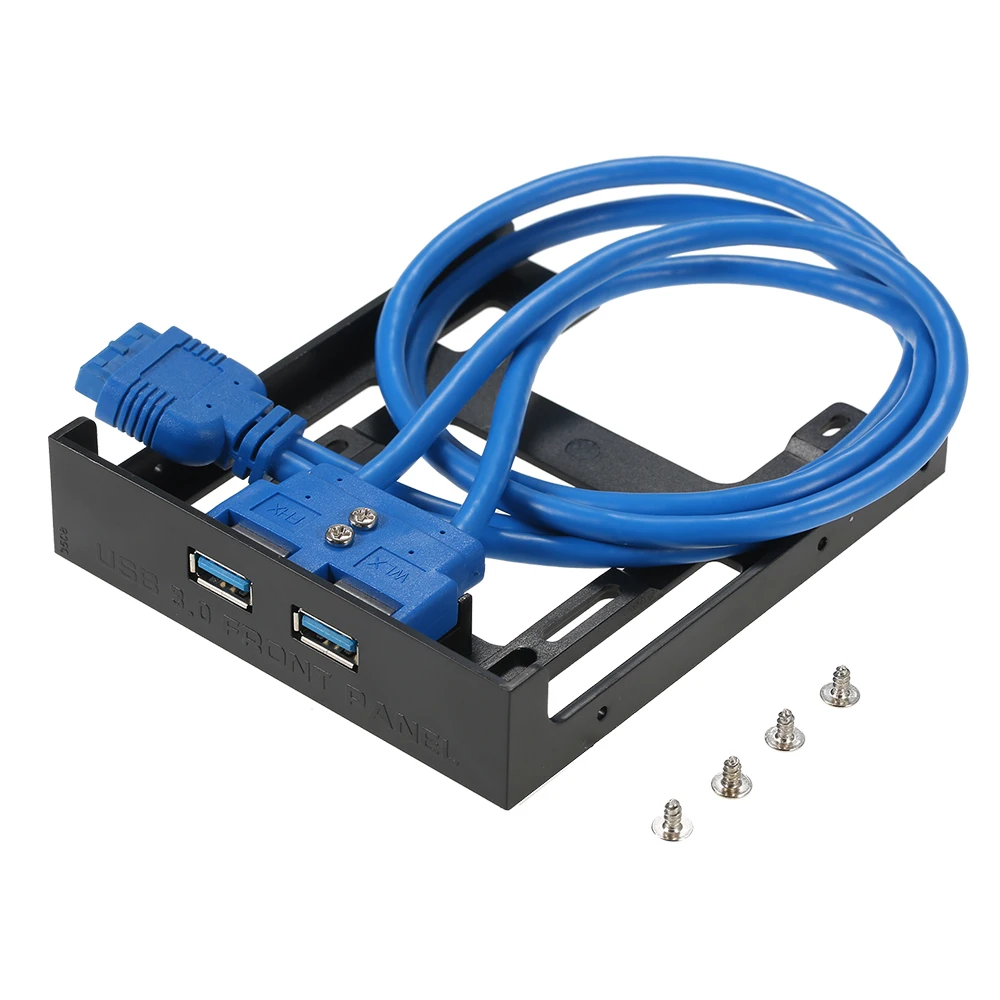 USB 3 0 Передняя панель концентратор 2 порта расширительный отсек 20 Pin до USB3.0 60 см