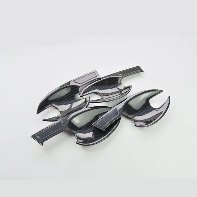 1 комплект из углеродного волокна Наружная ручка двери автомобиля крышка дверная