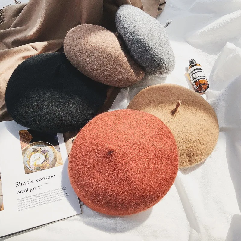 

wool Women Beret Autumn spring Octagonal Cap Hats Stylish Artist Newsboy Caps Boina para mujer sombreros Beret pour femme Bonnet