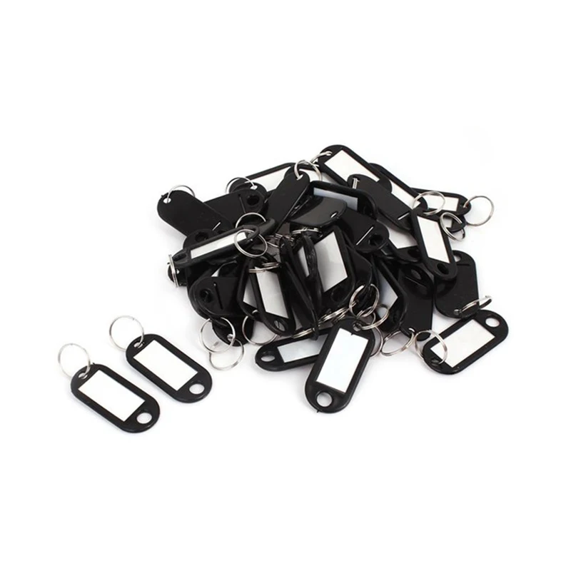 

Новый-20 шт Ассорти Ключ ID Этикетки Сплит Кольцо Брелок (черный)