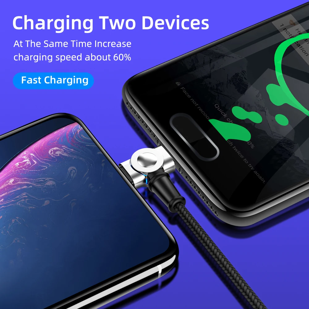 Магнитный кабель Micro USB Type C для Samsung Huawei мобильный телефон зарядное устройство