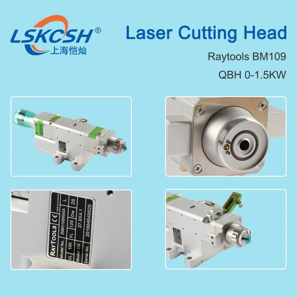 LSKCSH Raytools BM109 0-1500 Вт автофокусировочная волоконная лазерная головка для резки
