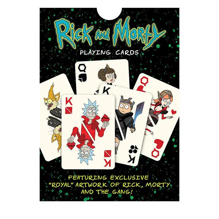 

High Quality Rick and Morti Playing Cards Poker Card Game Board Games for Adult Family Kid Party Games Toy Gift Dropshipping