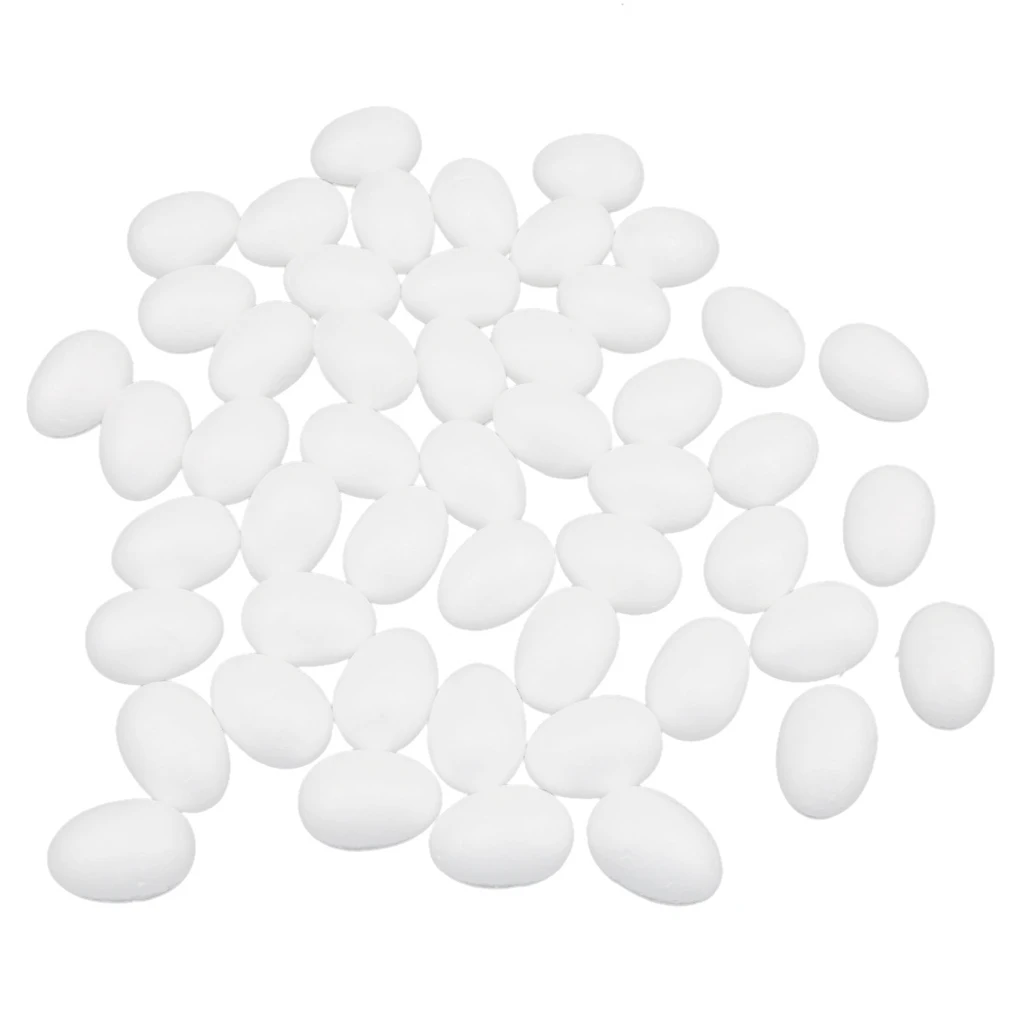 

150X 5cm Foam Balls Modelling Craft Polystyrene Foam Eggs Kids Pianting Craft