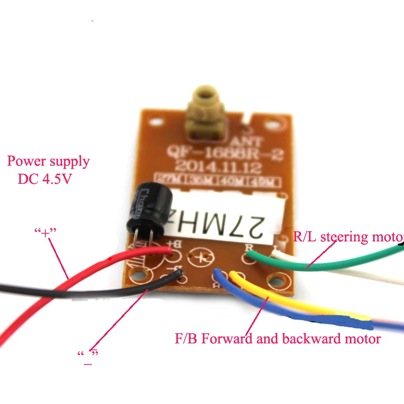 1 комплект DIY RC модель автомобиля аксессуары 4CH 27 МГц пульт дистанционного