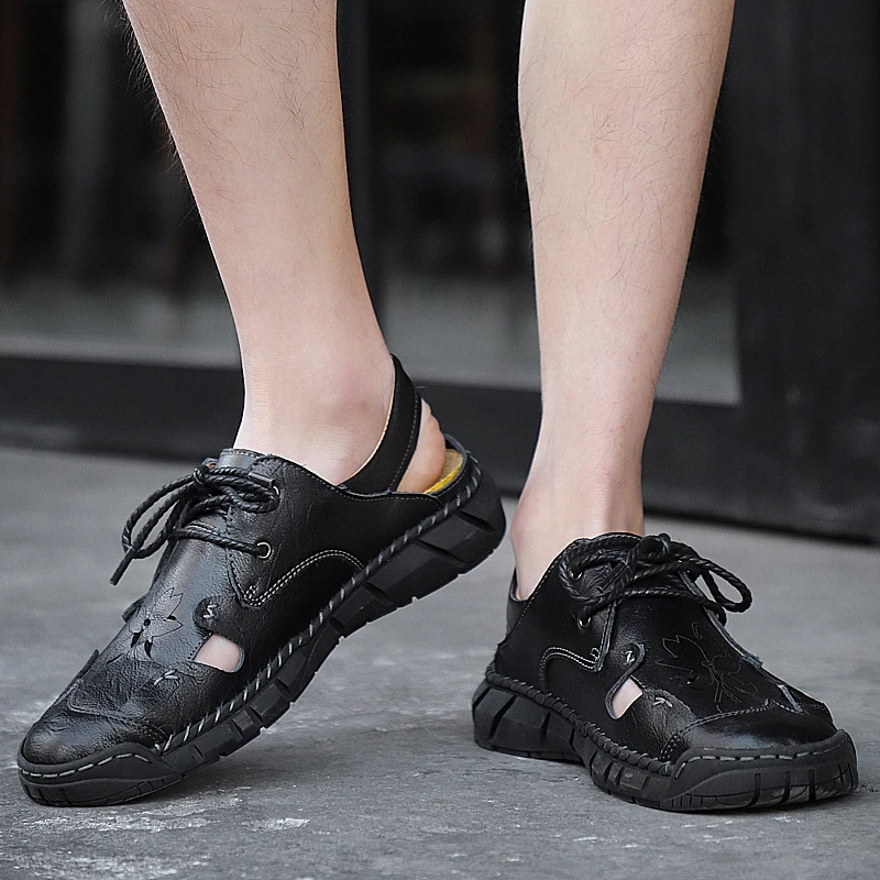 

Сандалии мужские, модная Уличная обувь, стильные летние пляжные, итальянские, спортивные, повседневные