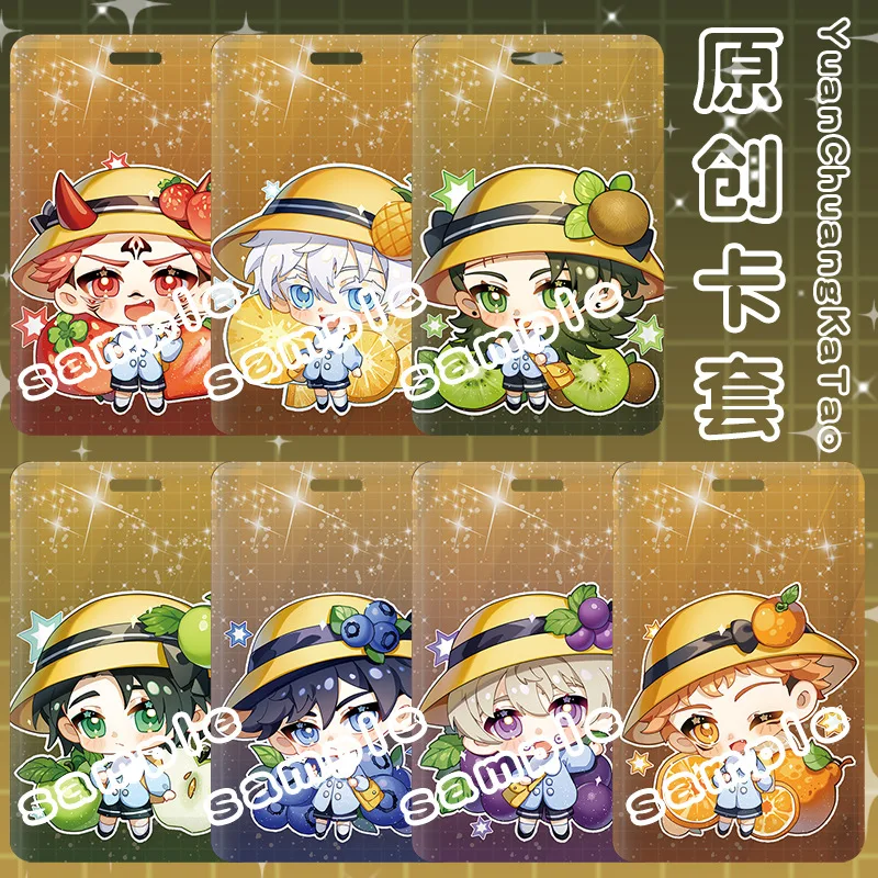 

Anime Jujutsu Kaisen Near Year Series Card Case Cover Satoru Yuji Itadori ID Bus Bank Card Holder Keychain Pendant Toy