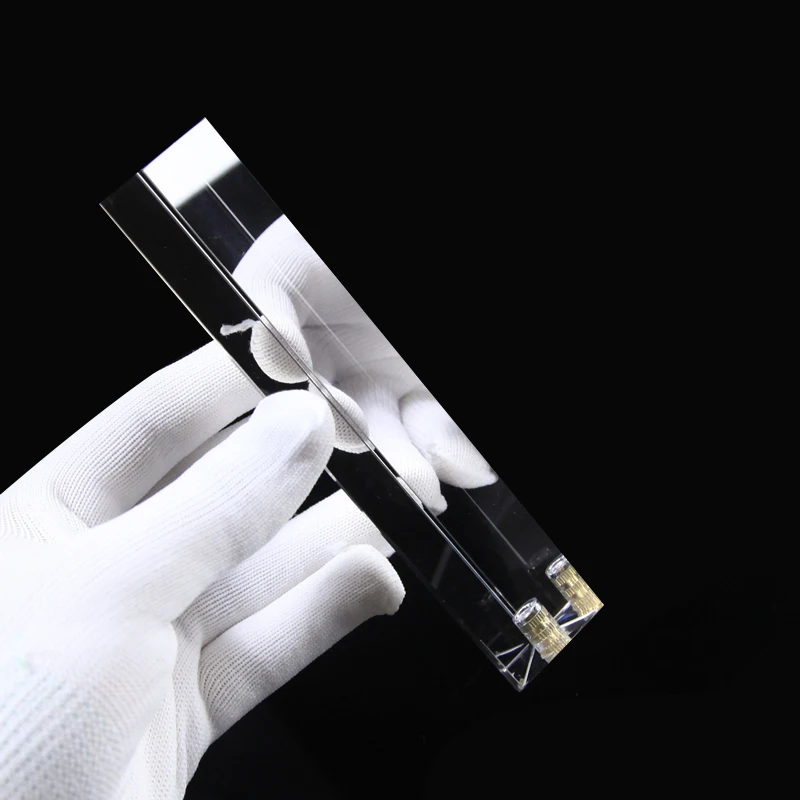 Треугольная призма из хрустального стекла для фотосъемки с подставкой радужное